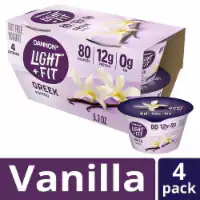 Light + Fit Vanilla Fat Free Greek Yogurt Cups