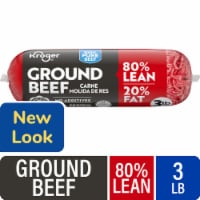 Kroger® 80/20 Ground Beef Roll 3 LB