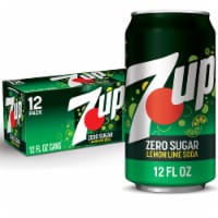 7UP Zero Sugar Lemon Lime Caffeine-Free Soda Cans