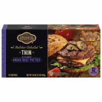 Private Selection® Thin Seasoned Angus Beef Patties